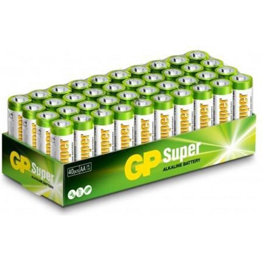 GP Batteries Super Alcalina 15A/LR6 (40 pz., AA), Batterie + pile
