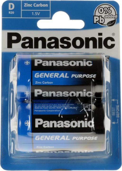 Actual product image Panasonic Battery Heavy Duty Mono D LR20 (2 pcs.) (2 pcs., D)