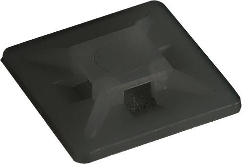 Produktbild RND Electronics Kabelbinderhalter 4.6mm Schwarz Polyamid 6.6 Packung à 100 Stück (Kunststoffkabelbinder, 19 mm, 100 Stk.)