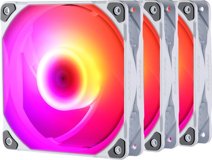 Produktbild Phanteks M25 PWM D-RGB Lüfter, 3er Pack - 140mm, weiss (140 mm, 3 x)