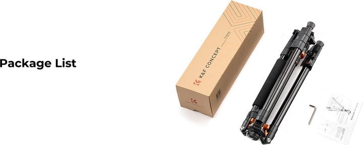 K&F Concept K254A3+BH-28L Magnesium Aluminum Alloy Tripod (Metal)