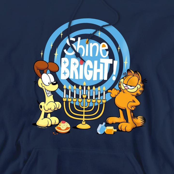 Produktbild Garfield Shine Bright For Hanukkah Kapuzenpullover (L)