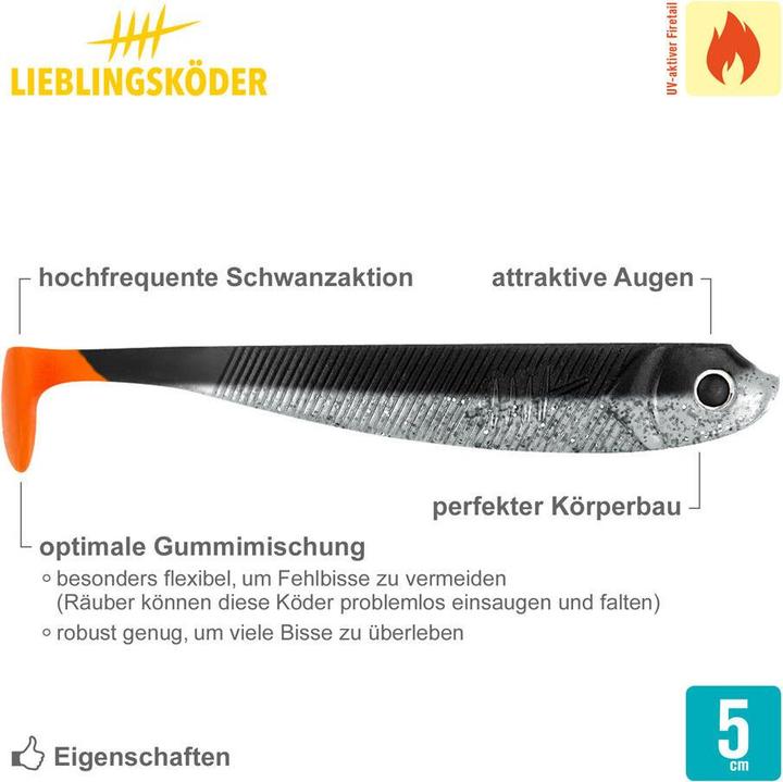 Produktbild Lieblingsköder Black Shadow (5 cm)