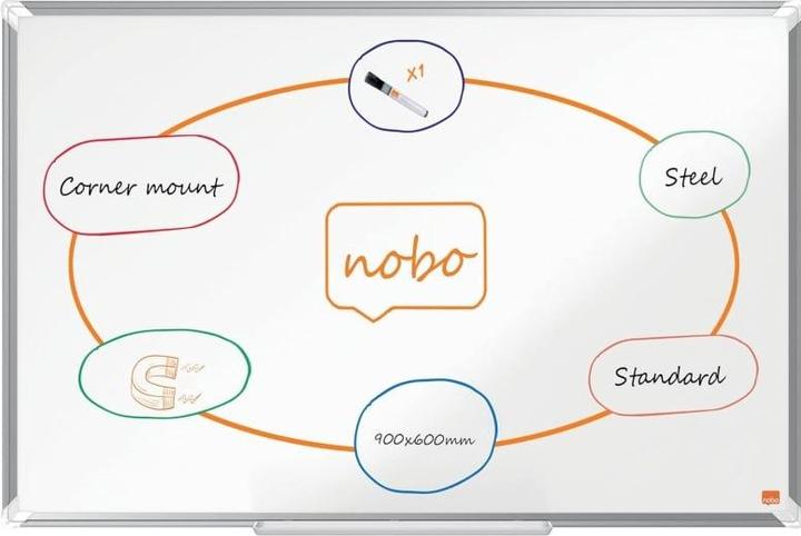 Produktbild Nobo Whiteboard Premium Plus 1915144 Aluminium, 60x90cm (90 x 60 cm)