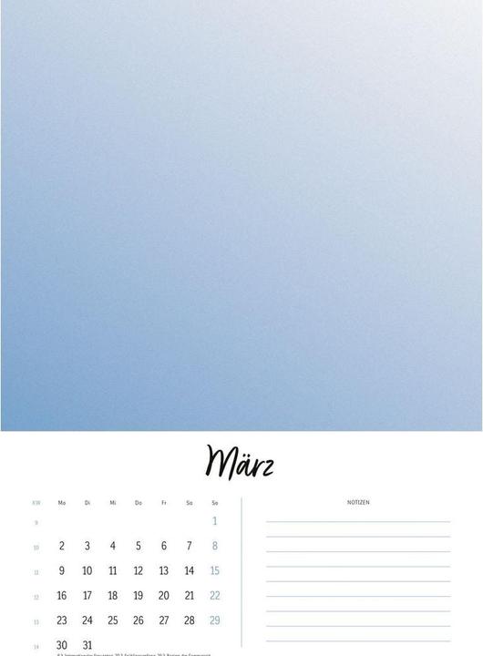 Immagine prodotto Kreativkalender Design A4 2026 (21 x 29,7 cm)