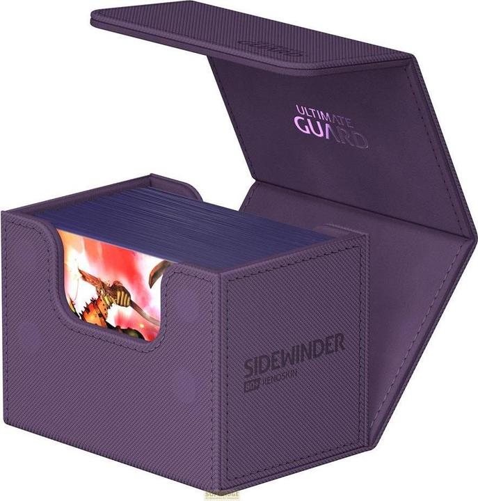 Actual product image Ultimate Guard Card Box XenoSkin Sidewinder Monocolor 80+ Purple