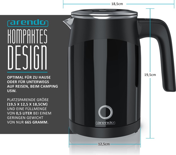 Actual product image Arendo Kettle (0.50 l)