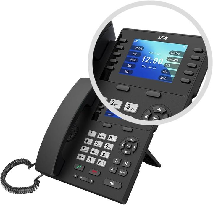 Actual product image SPC Drahtloses Festnetztelefon mit SIM, 4G, VoLTE, VoWiFi, Android, Bluetooth, WLAN, 2000 mAh