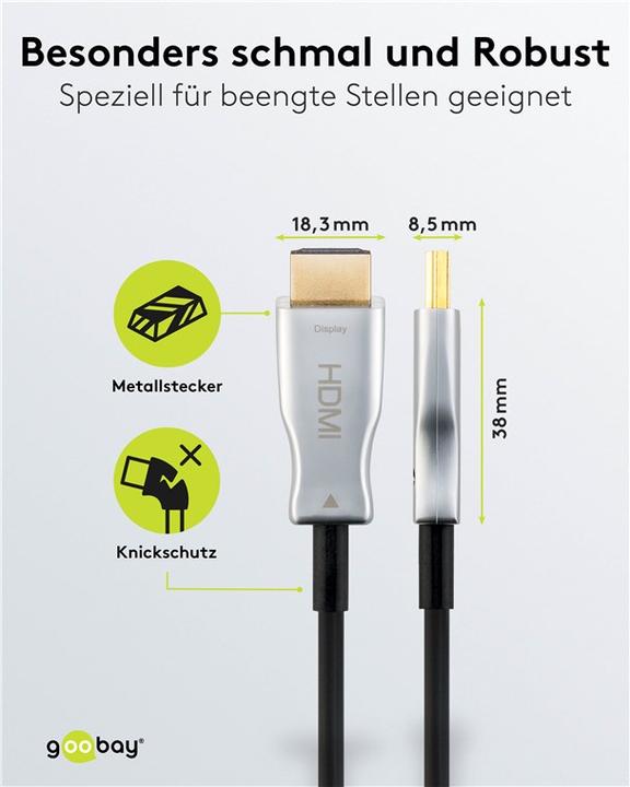 Actual product image Goobay HDMI (Typ A) — HDMI (Typ A) (10 m, HDMI)