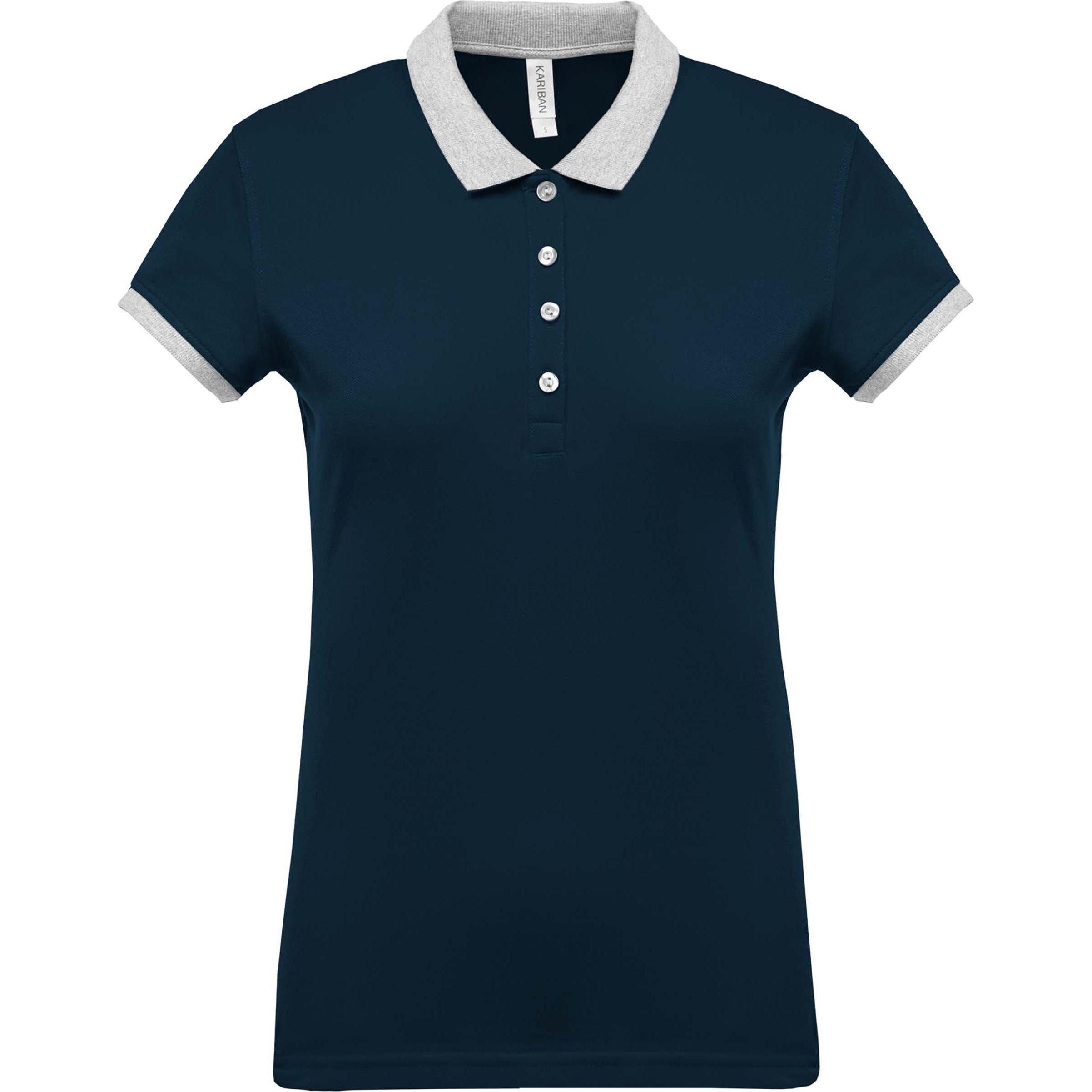 Thumbnail - Kariban, Damen, Shirt, mélange bicolore, Rot, (XL)