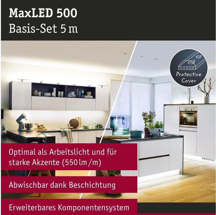 Actual product image Paulmann MaxLED 500 Stripe Set (Warm white, Neutral White, Cold White, 500 cm, Outdoor, Indoor)
