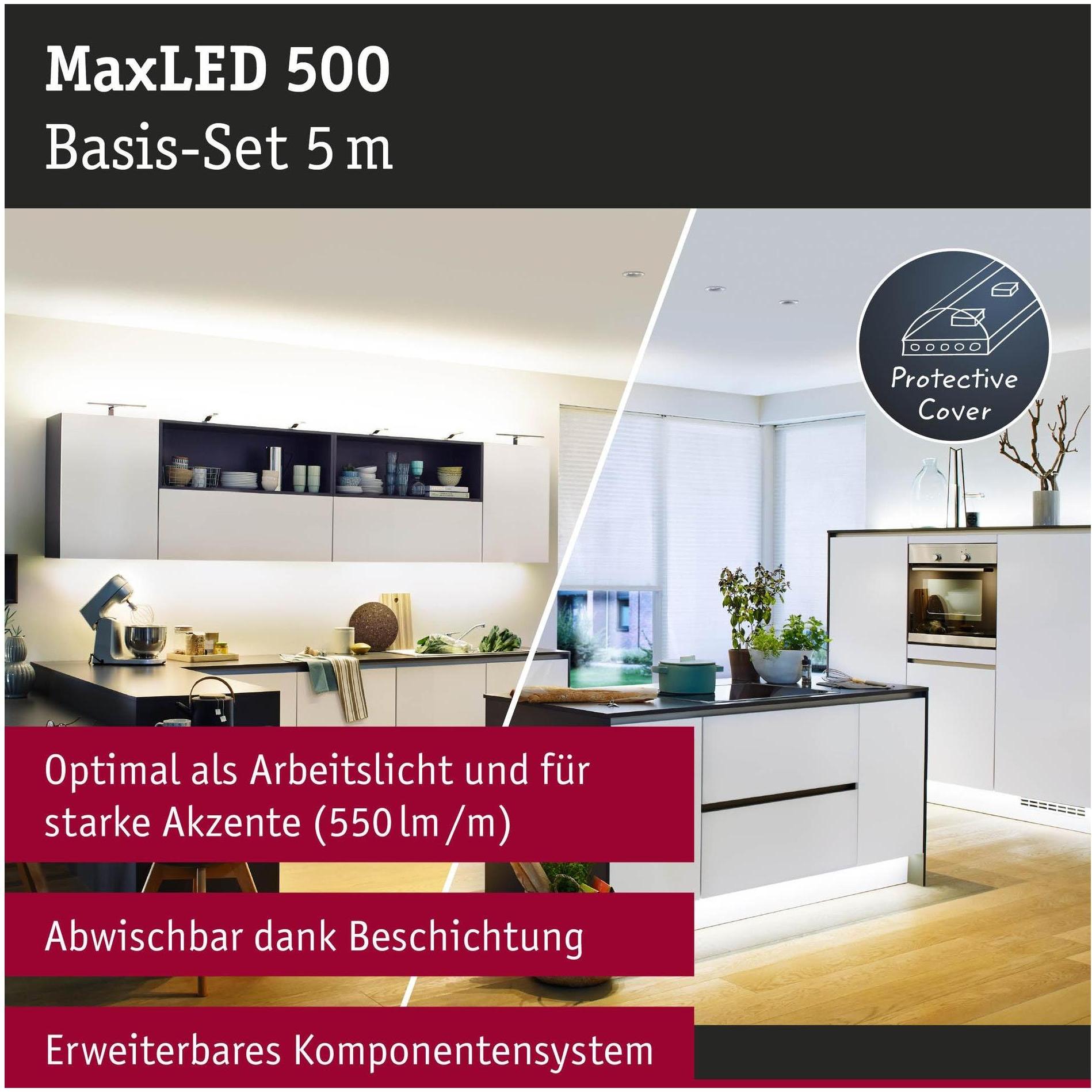 Thumbnail - Paulmann, LED Streifen, MaxLED 500 Stripe Set (Warmweiss, Neutralweiss, Kaltweiss, 500 cm, Indoor, Outdoor)