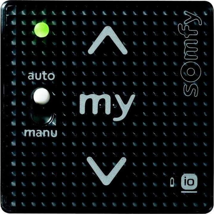 Image du produit somfy 1811102 Émetteur mural radio Smoove A/M IN io Black Shine 1 canal (émetteur portatif)