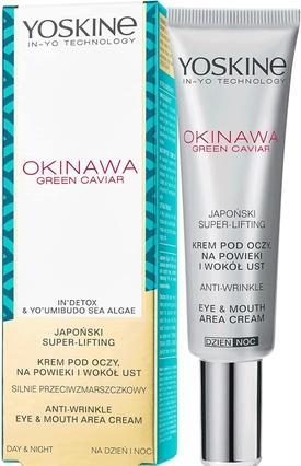 Image du produit Yoskine Crème caviar vert d'Okinawa pour les yeux et les lèvres 15ml (Crème pour les yeux, 15 ml, Jour + nuit)