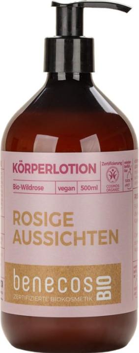 Benecos Lotion BIO pour le corps à la Rose musquée - 500ml - (Lotion pour le corps, 500 ml)