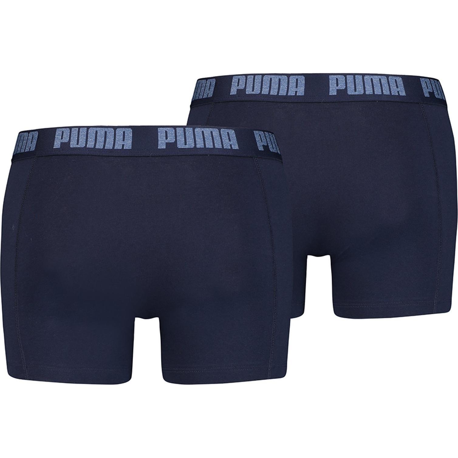 Thumbnail - Puma, Herren, Unterhosen, Basic Boxer, Blau, (XXL, 2er Pack)