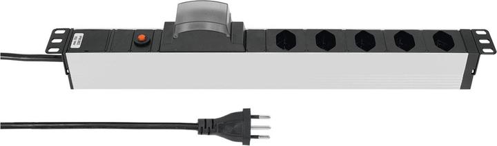 Actual product image Steffen 19 power strip 5x T13, silver (5 x, Type 12, 3 m)