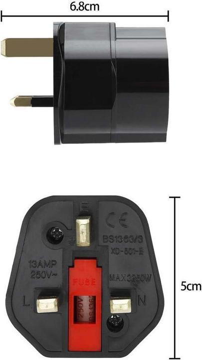 Image du produit Intirilife Adaptateur de prise UK type G vers UE
