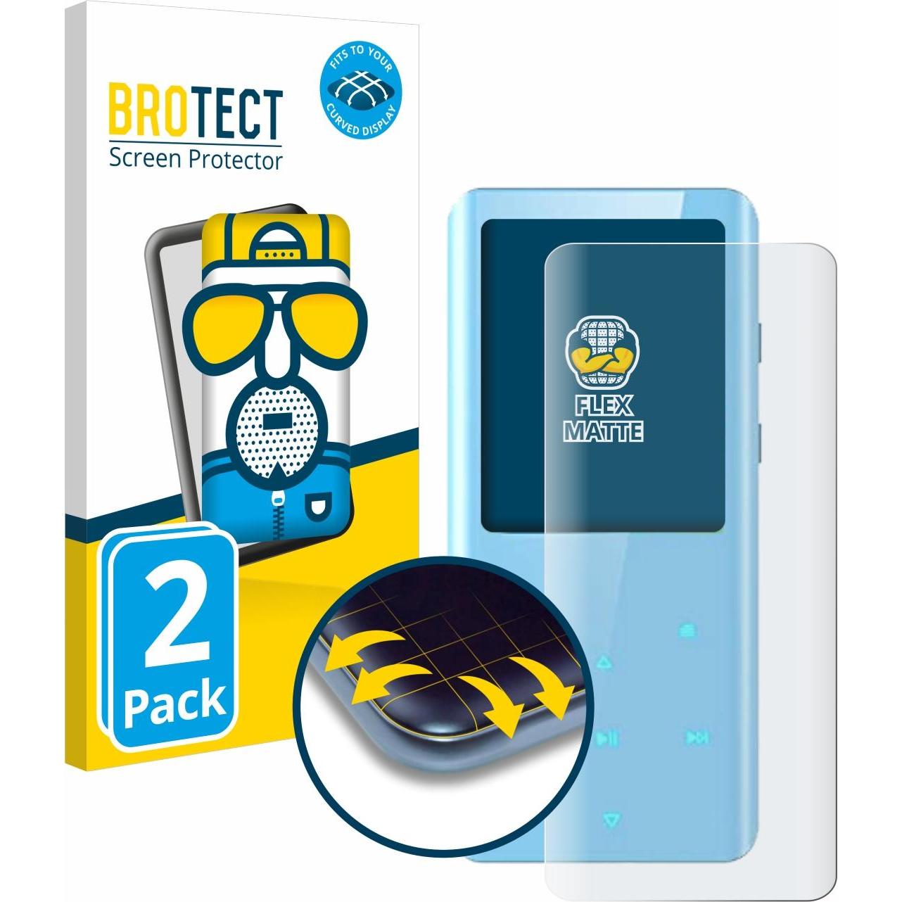BROTECT Full-Cover Displayschutz Matt, MP3 + Media-Player Zubehör
