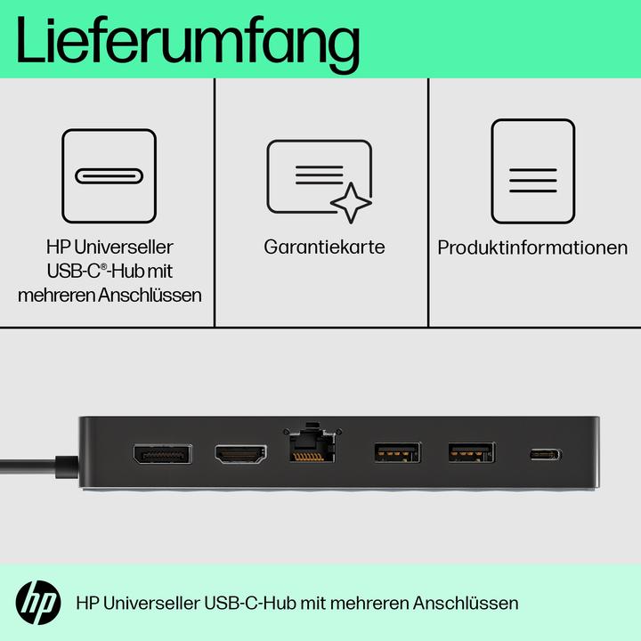 Productafbeelding HP Universal USB-C-Multiport-Hub (USB-C, 1 portie)