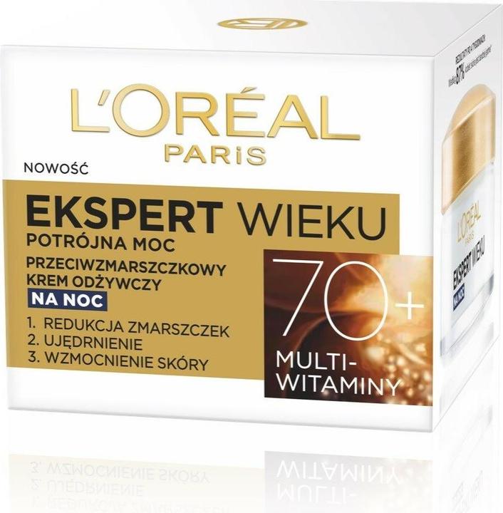 Immagine prodotto L'Oréal Paris L'Oréal Age Specialist Expert Age 70+ crema notte 50ml (50 ml, Crema notte)
