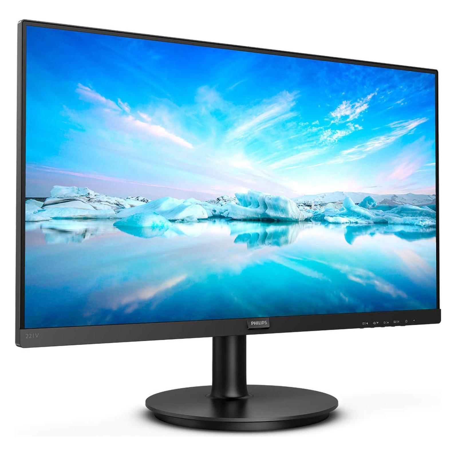 Philips 221V8/00 (1920 x 1080 Pixel, 21.50"), Monitor, Schwarz