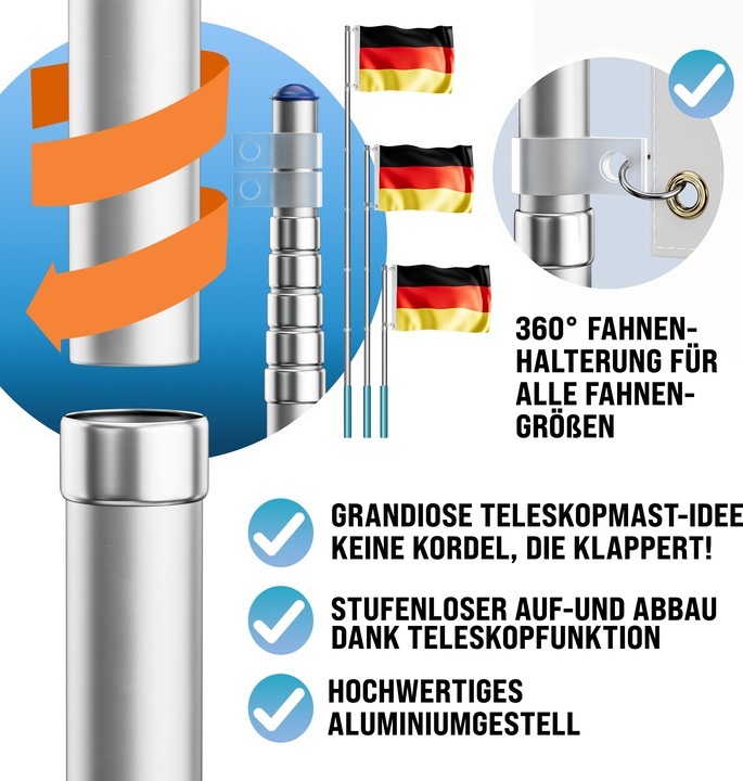 Actual product image Deuba Flagpole