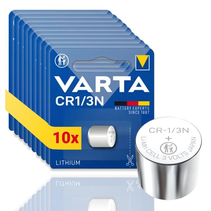 Produktbild Varta CR1/3N Lithium (CR11108) - 10 Knopfbatterien (10 Stk., CR1/3N, 170 mAh)