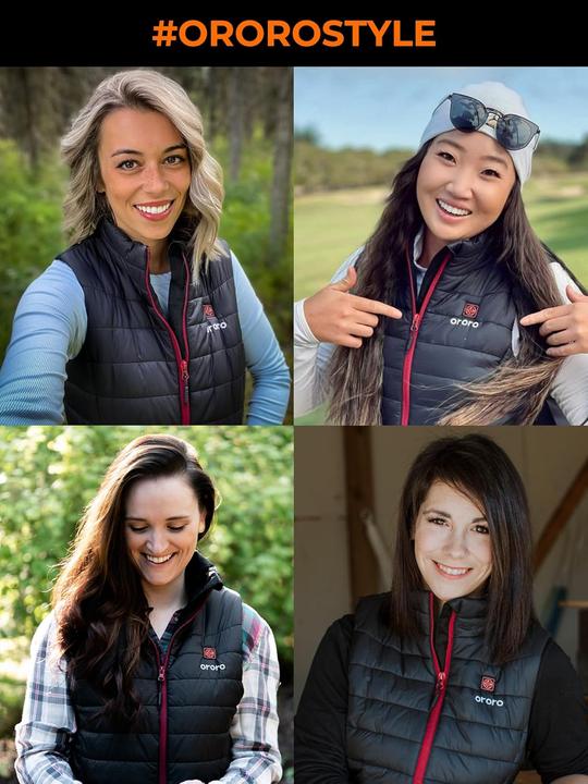 Actual product image Ororo Beheizbare Damenweste mit Powerbank (M)