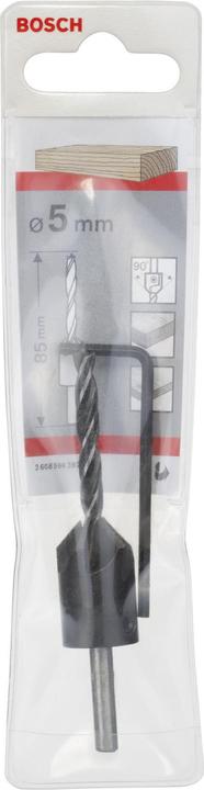 Actual product image Bosch Professional Zubehör Wood twist drill with 90° countersink, 5 mm, 16 mm (5 mm)