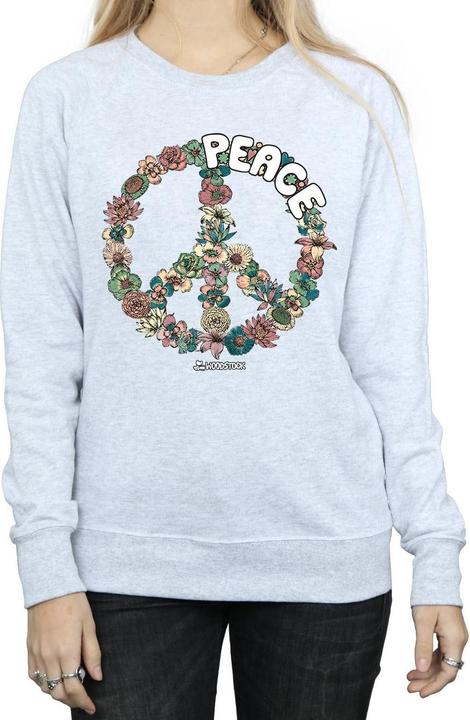 Immagine prodotto Woodstock Floral Peace Felpa Donna (L)