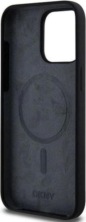 Actual product image DKNY DKHMP13XSNYACH iPhone 13 Pro Max 6.7" czarny/black hardcase Liquid Silicone White Printed Logo (Apple iPhone 13 Pro Max)