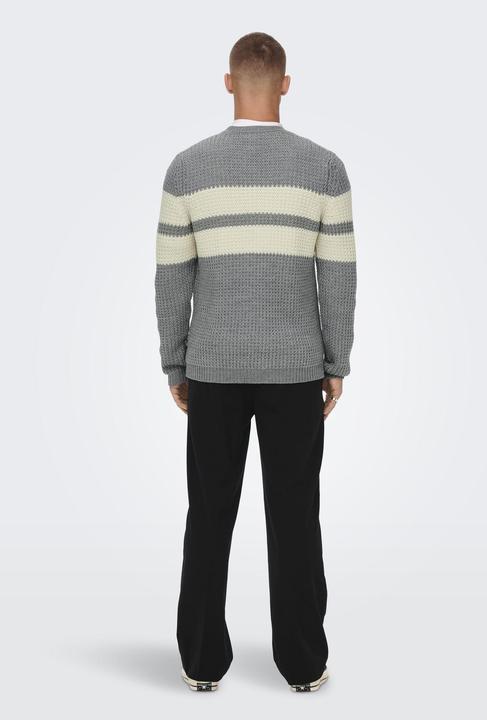 Produktbild Only & Sons Gestreifter Strickpullover (XXL)