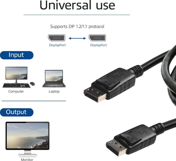 Produktbild DisplayPort – DisplayPort (1 m, DisplayPort)