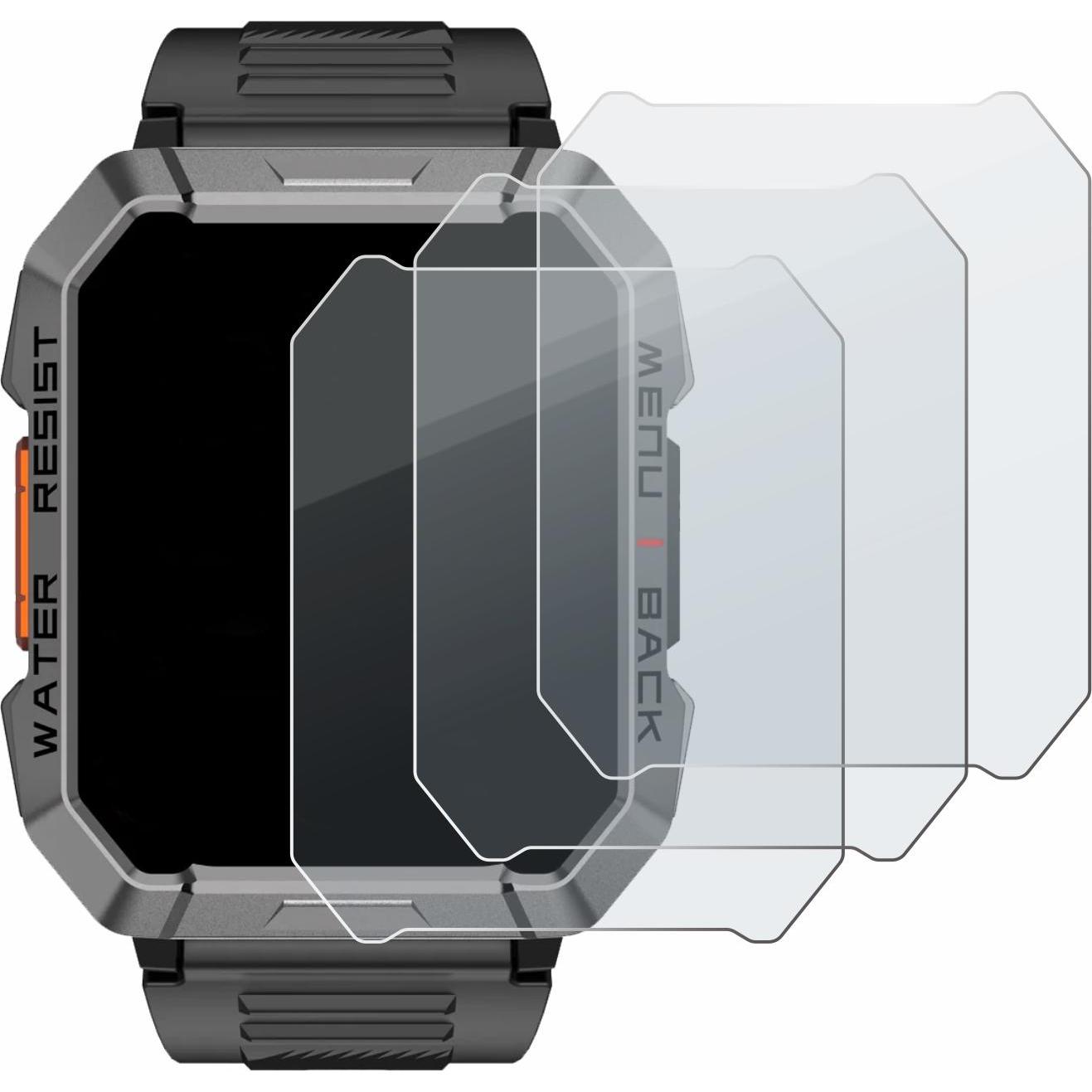 Thumbnail - BROTECT Schutzglas Schutzfolie Displayschutz Display Schutz Glas Folie matt, Smartwatch Schutzfolie, Grau