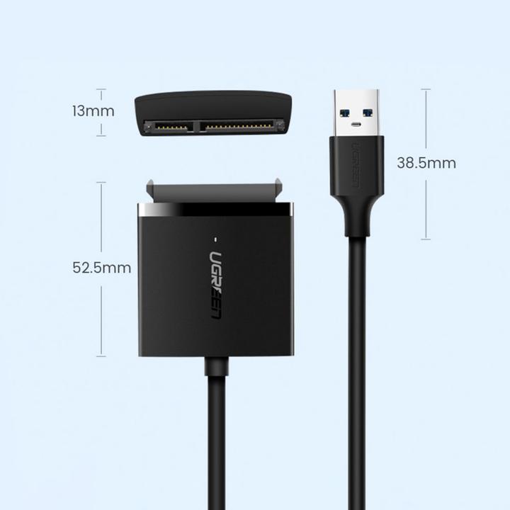 Productafbeelding Ugreen USB 3.0 naar SATA Converter Adapter 2.5" SATA SSD HDD naar USB 3.0