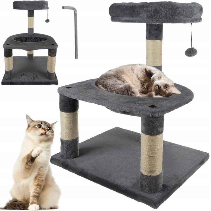 Actual product image Purlov Scratching post (71 cm, Beige, Grey)
