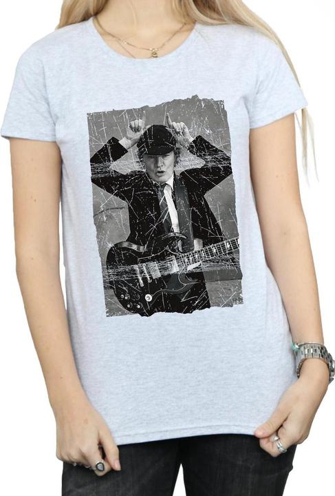 Produktbild AC/DC Angus Young Distressed Foto TShirt aus Baumwolle (M)