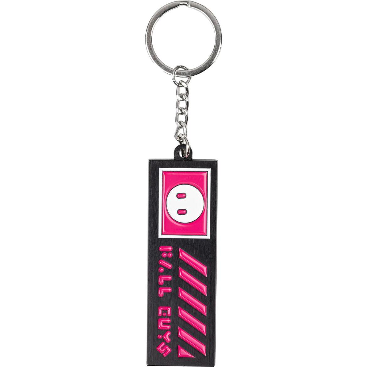 Thumbnail - Itemlab, Schlüsselanhänger, Fall Guys Keychain Logo to Go, Schwarz, Pink, Weiss