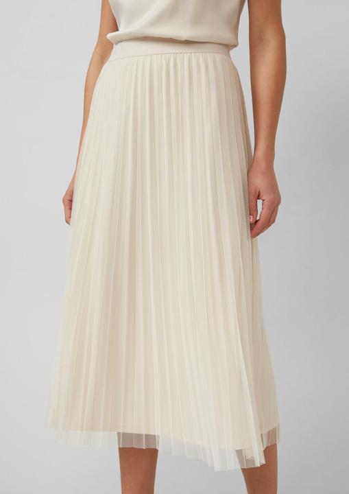 Produktbild s.Oliver Rock Plissierter Midi-Meshrock mit Jerseyfutter (48)