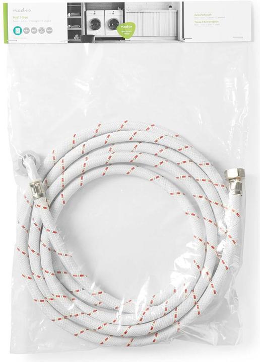 Produktbild Nedis Nylon Zulaufschlauch 1/2 " Straight 3/4 ‚‘ abgewinkelt 10 bar 90 °C 2.00 m Anwendu Unisex