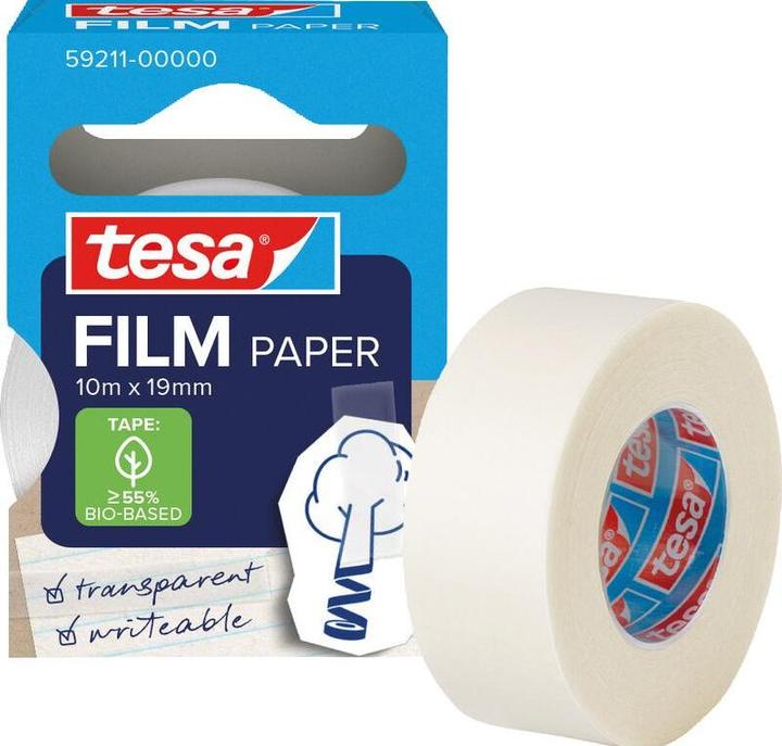 Produktbild tesa tesafilm Papier Klebeband 10m 19mm 8 Rollen Turm (19 mm)