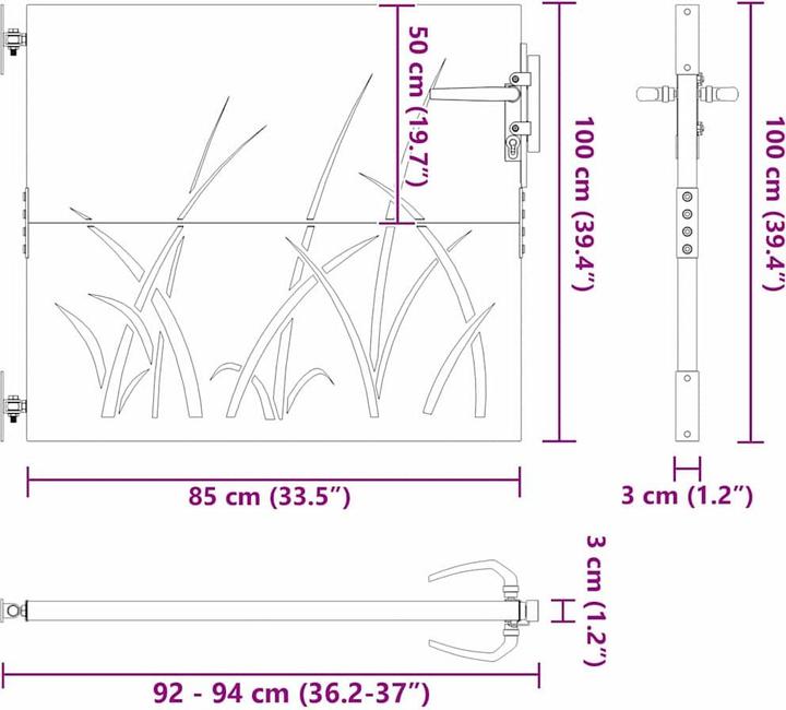 Produktbild vidaXL Gartentor