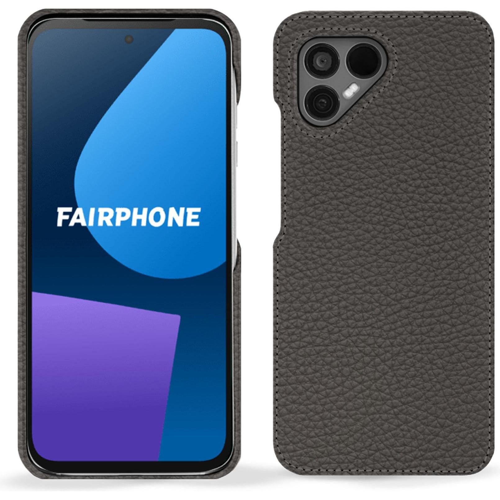 Noreve Lederschutzhülle (OnePlus 5), Smartphone Hülle, Grau