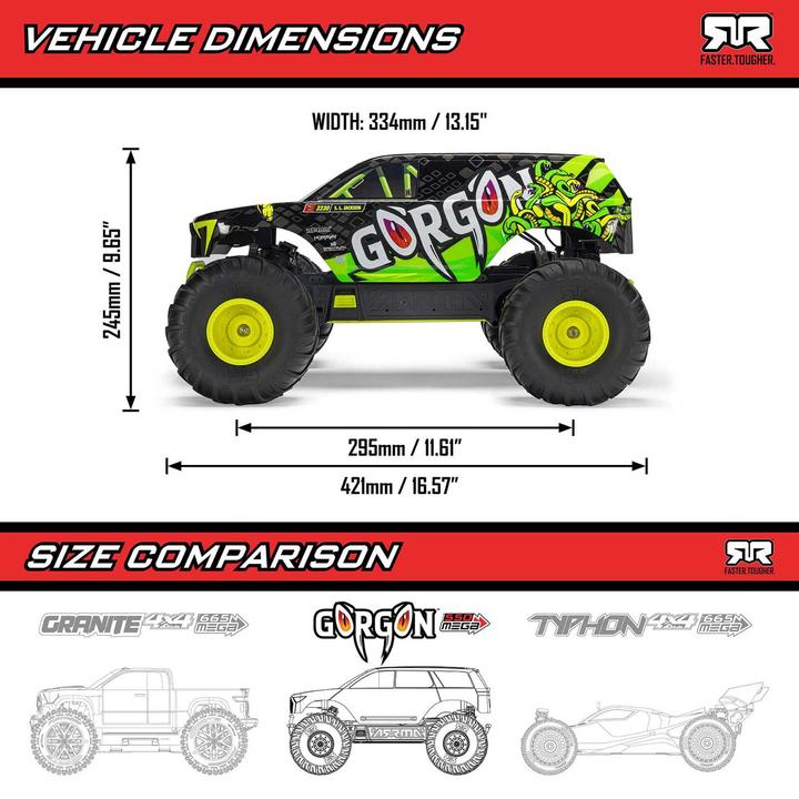 Produktbild Arrma Gorgon Mega 550 (RTR Ready-to-Run)