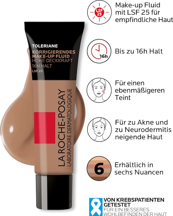 Produktbild La Roche Posay Toleriane fond de teint fluide 15 Tb 30 ml (Nr. 15 - Nude)