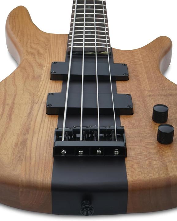 Actual product image Rocktile LowBone E-Bass with Humbucker Pickups and Satin Finish (Electric bass)