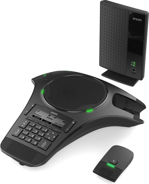 Snom C620 Konferenz Telefon mit 2 drahtlosen Mikrofonen