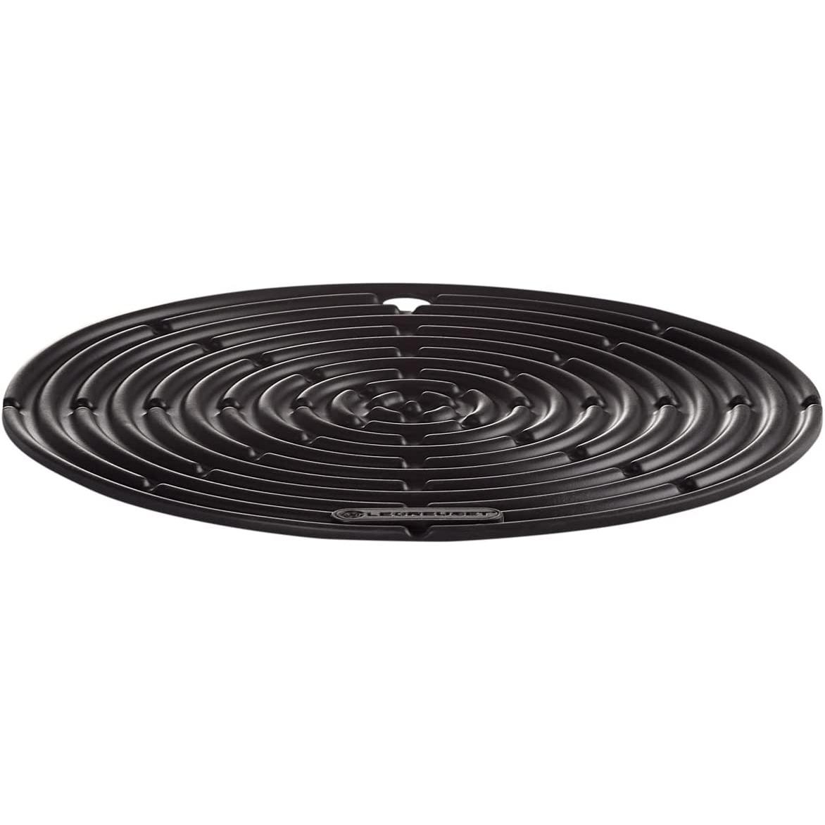 Le Creuset Topflappen Klassik Rund, Backhandschuhe + Topflappen, Schwarz