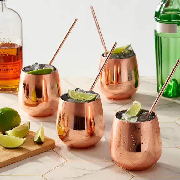 Produktbild Oak & Steel Trinkbecher Rosegold (3.50 dl, 4 x, Moscow Mule Becher)